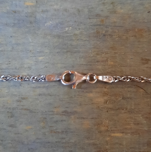 Vintage Sterling Silver Modernist Geometric Necklace - Picture 11 of 13